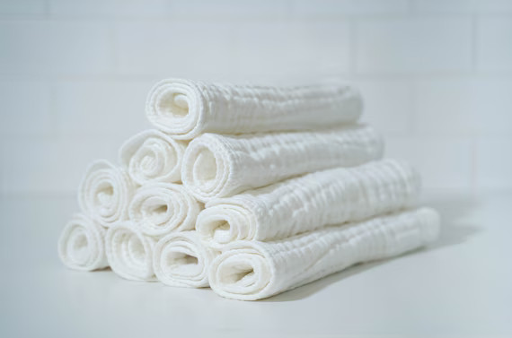 10 Pack Muslin Burp Cloths Large 20 by 10 100% | Etsy | Etsy (US)