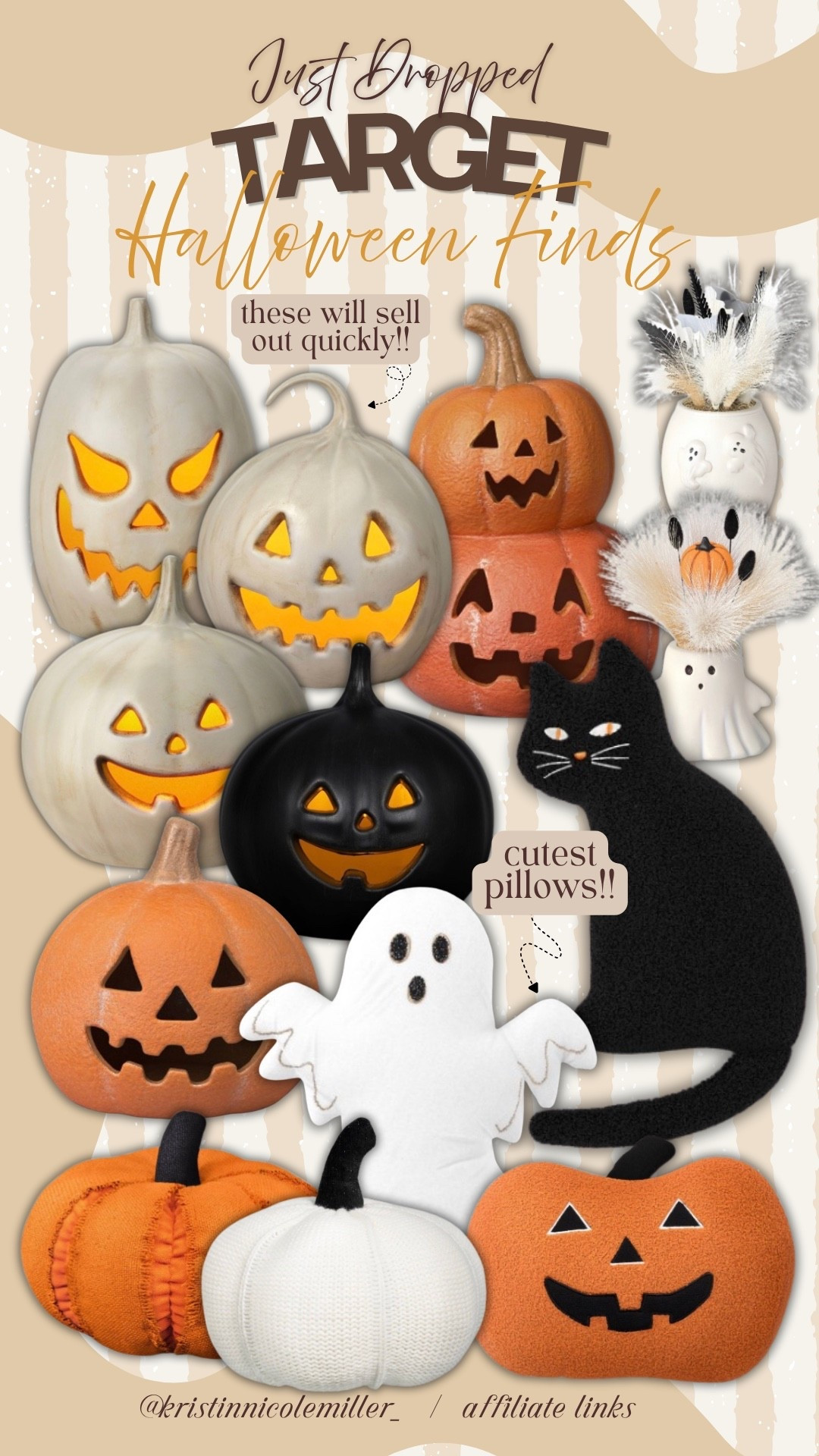 JUST DROPPED — cutest Halloween decor at Target! 🎃 👻 

Seasonal spooky season Szn fall autumn jack o lanterns ghosts skeletons outdoor indoor orange white

#LTKSeasonal #LTKHome