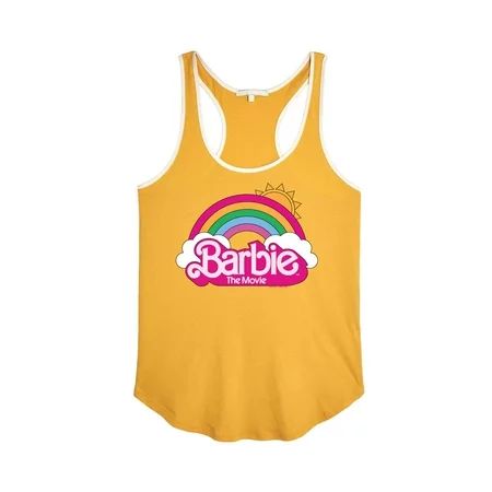 Barbie the Movie - Barbie Movie Logo Rainbow - Women s Ringer Tank Top | Walmart (US)