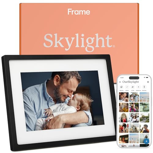 Skylight Frame – WiFi Digital Picture Frame Customer Support, Touch Screen Digital Photo Frame with Easy Setup, Photo Gifts for Parents and Grandparents - 10 Inch Black | Amazon (US)