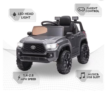 Toyota Tacoma Ride on Cars for Boys, 12V Powered Kids Ride on Cars Toy with Remote Control, Gray Electric Vehicles Ride on Truck with Headlights/Music Player for 3 to 5 Years Old Boy and Girls
Now $179.99 (was $399.99)

#LTKGiftGuide #LTKkids #LTKHolidaySale