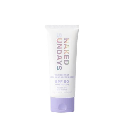 Naked Sundays SPF 50 Antioxidant Body Sunscreen Lotion – Broad Spectrum UVA/UVB Protection, Hydrating & Lightweight – 100ml | Amazon (US)