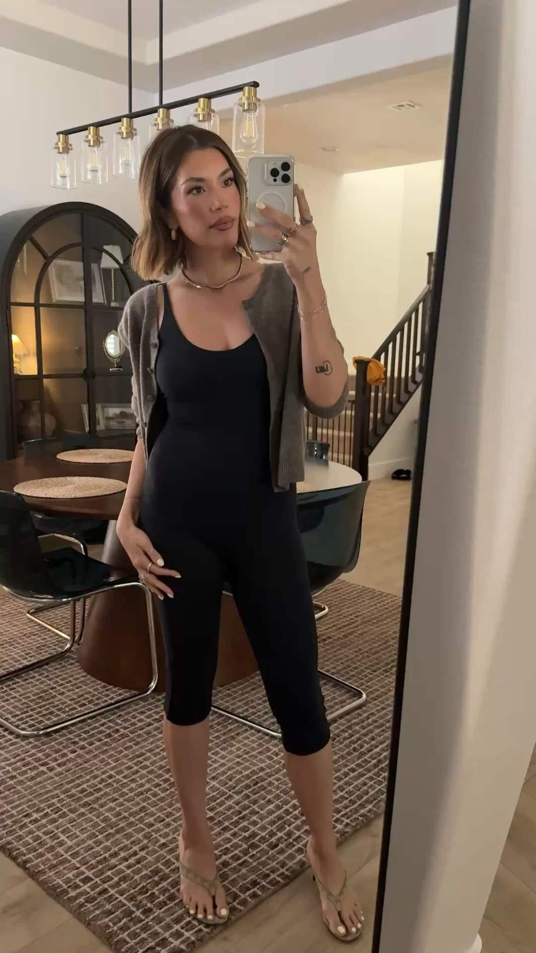 Catch me in the coziest outfit going to work still looking chic never did. I think I’d be a Capri girl but here we are.🤣🤍  #LTKoutfit #LTKstyle

#LTKootd