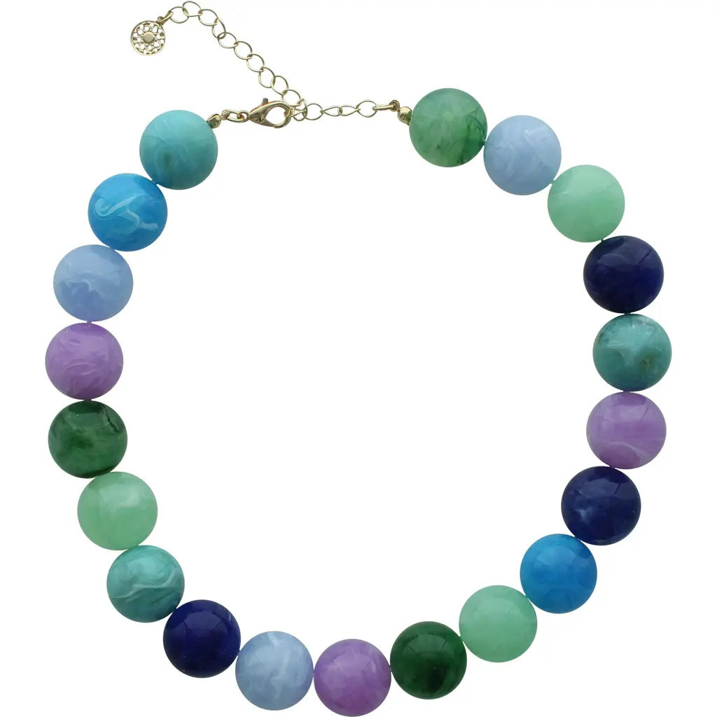 OLIVIA WELLES June Beaded Necklace in Gold /Blue at Nordstrom Rack | Nordstrom Rack