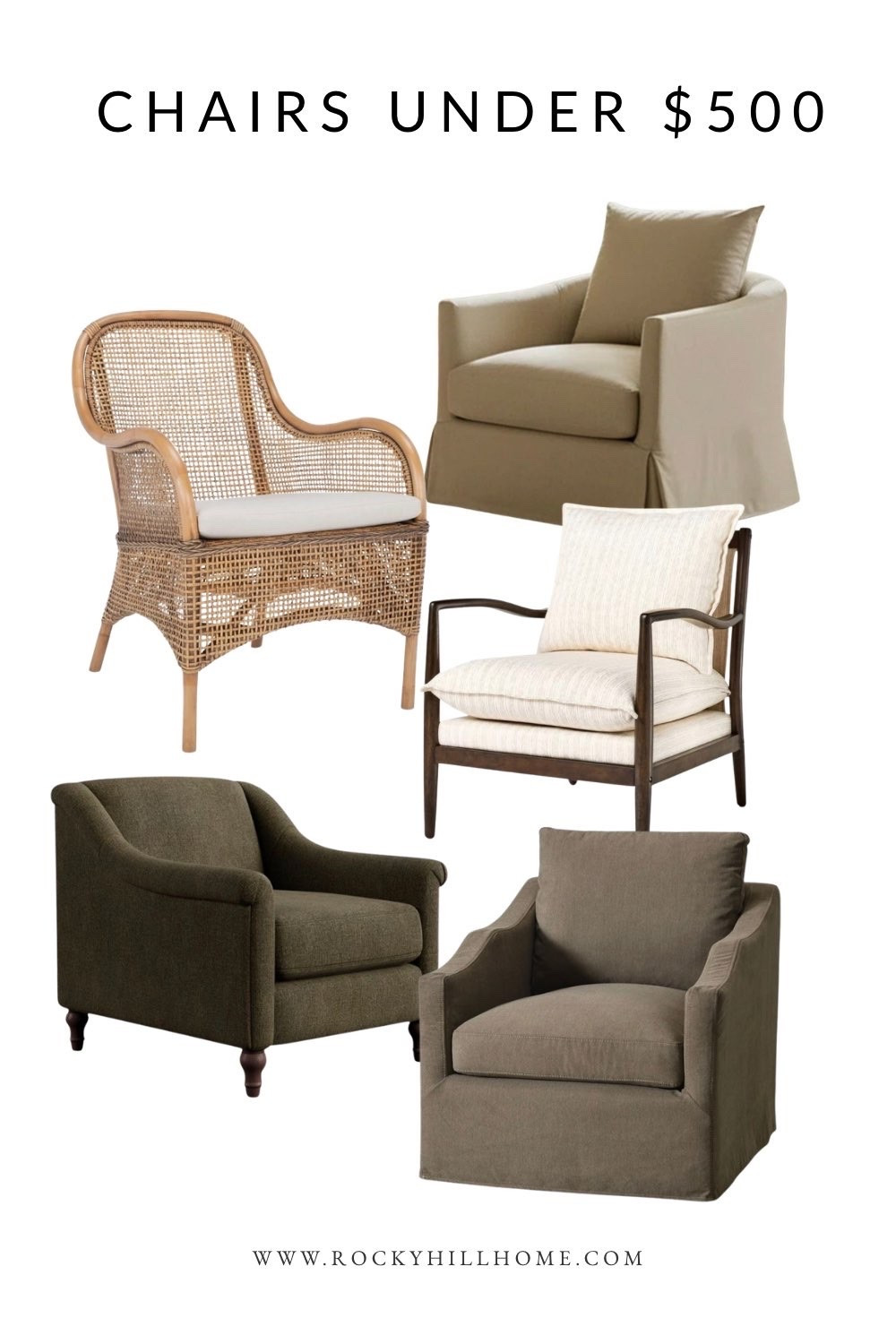 These are the kind of accent chairs that instantly make a living room feel warmer, softer, and more collected 🤍
I rounded up my favorite cozy transitional accent chairs under $500 from Pottery Barn, Target, Wayfair and Birch Lane— including slipcovered swivel chairs, woven textures, warm wood frames, and timeless neutral pieces that look far more expensive than they are.
Perfect for creating that layered Studio McGee-inspired look without overspending.

#LTKHome #LTKSaleAlert