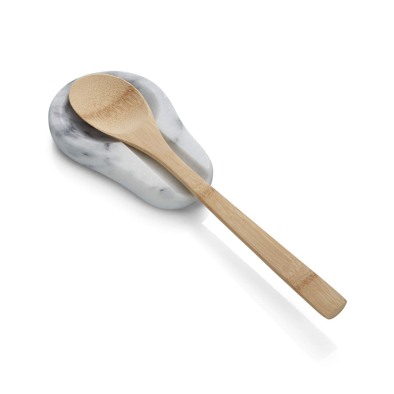 French Kitchen Marble Spoon Rest + Reviews | Crate & Barrel | Crate & Barrel