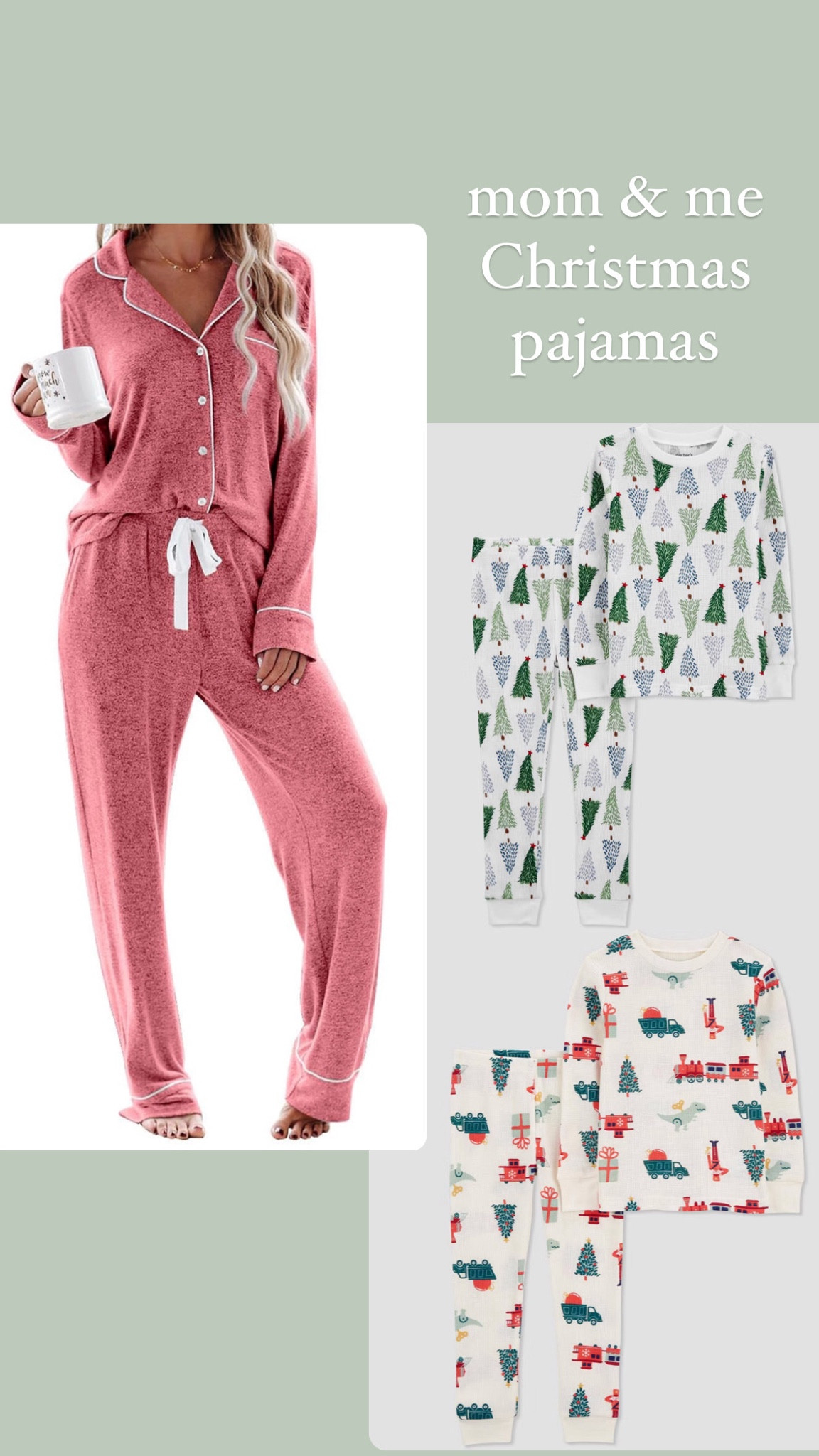 $10 Christmas pajamas for kids / babies and this cute women’s set from Amazon that comes in tons of colors and that you’ll actually wear again! 

Christmas photos / family pictures / Santa pictures / holiday 

#LTKSeasonal #LTKFindsUnder50 #LTKHoliday
