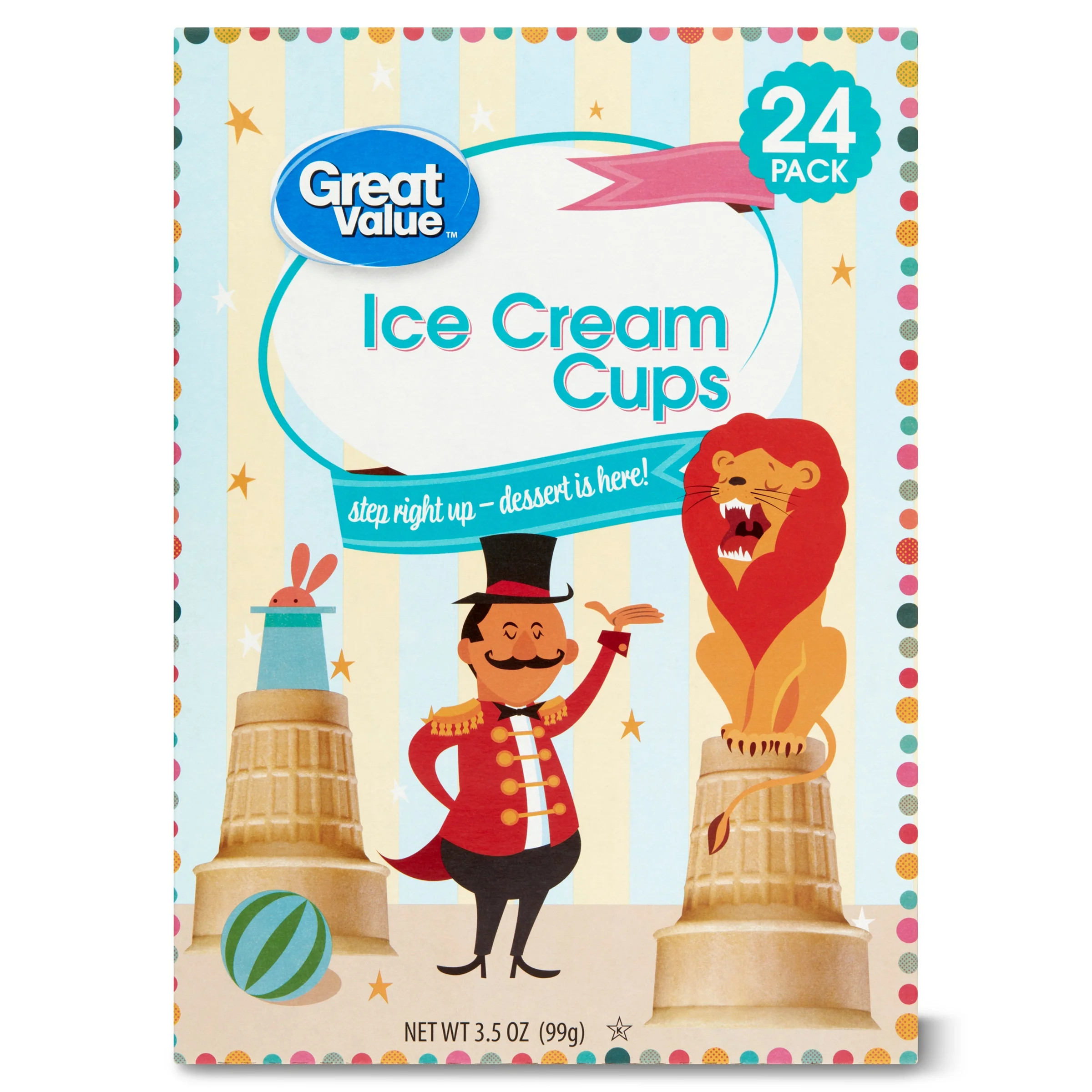 Great Value Ice Cream Cups, 3.5 Oz, 24 Count | Walmart (US)