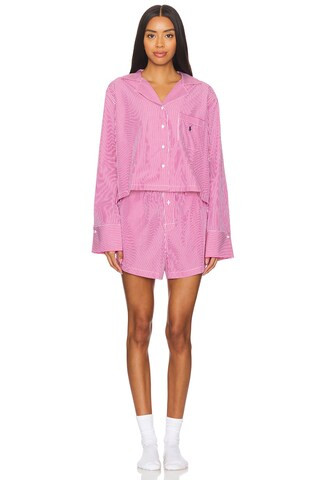 Polo Ralph Lauren Intimates Boxer Pajama Set in College Pink from Revolve.com | Revolve Clothing (Global)