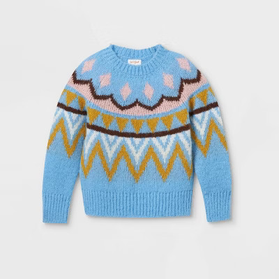 Girls' Fair Isle Pullover Sweater - Cat & Jack™ | Target