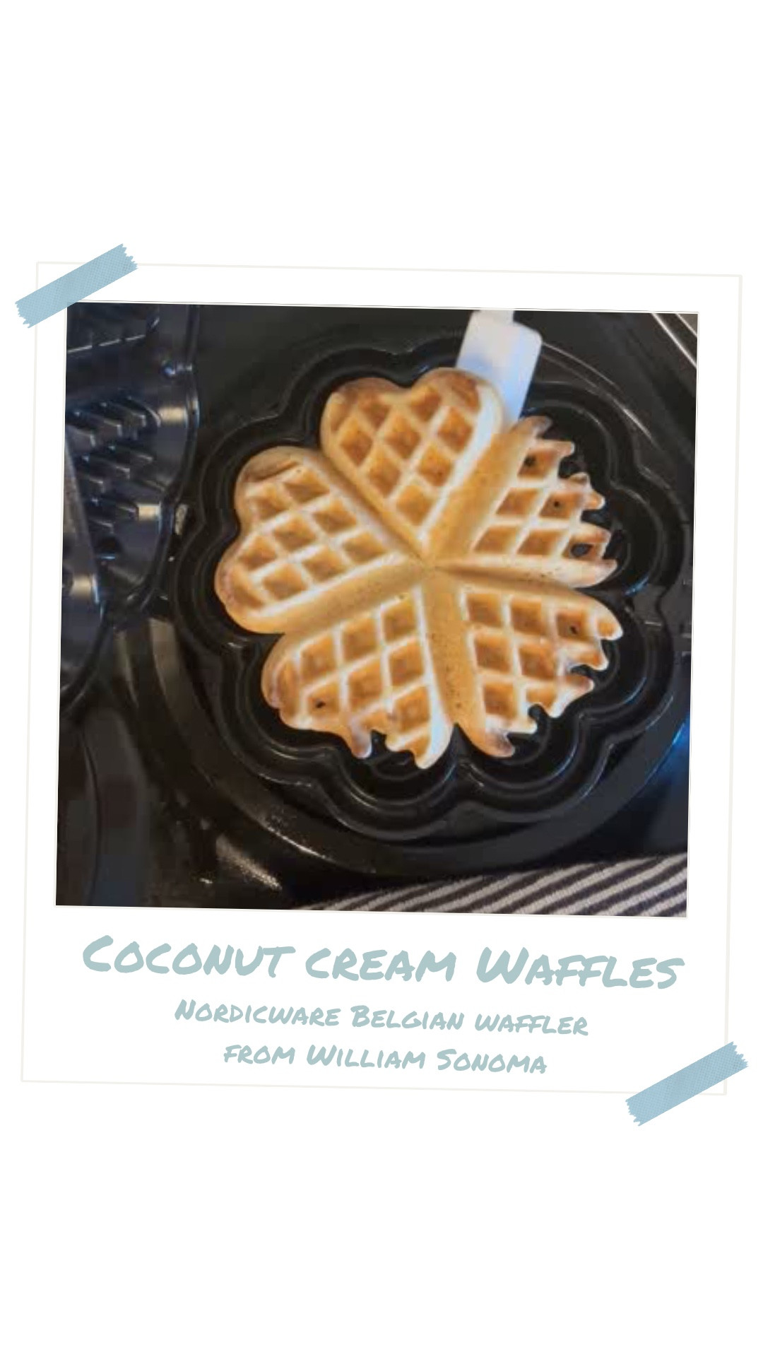 No milk? No problem. Coconut Cream waffles to the rescue. Made with my new @nordicwareusa stovetop waffle pan from @williamssonoma and I’m officially never looking back. #notanad 

No cords. No clutter. Easy to clean.
It fits in my cupboard, heats fast, and makes the dreamiest waffles in minutes. From grabbing the ingredients to sitting down and taking that first bite in about 30 minutes.

🎥 Watch the reel to see how it all came together
📖 Recipe coming soon to the blog
🛍 Want this waffle pan? DM me and I’ll send you the link!
 
Gracefully yours, 
🫶🏻 Jeanie Jo

#MealAndGrace #CoconutWaffles #nordicware #williamsonoma #gracefullyyours #belgianwaffler #belgianwaffle