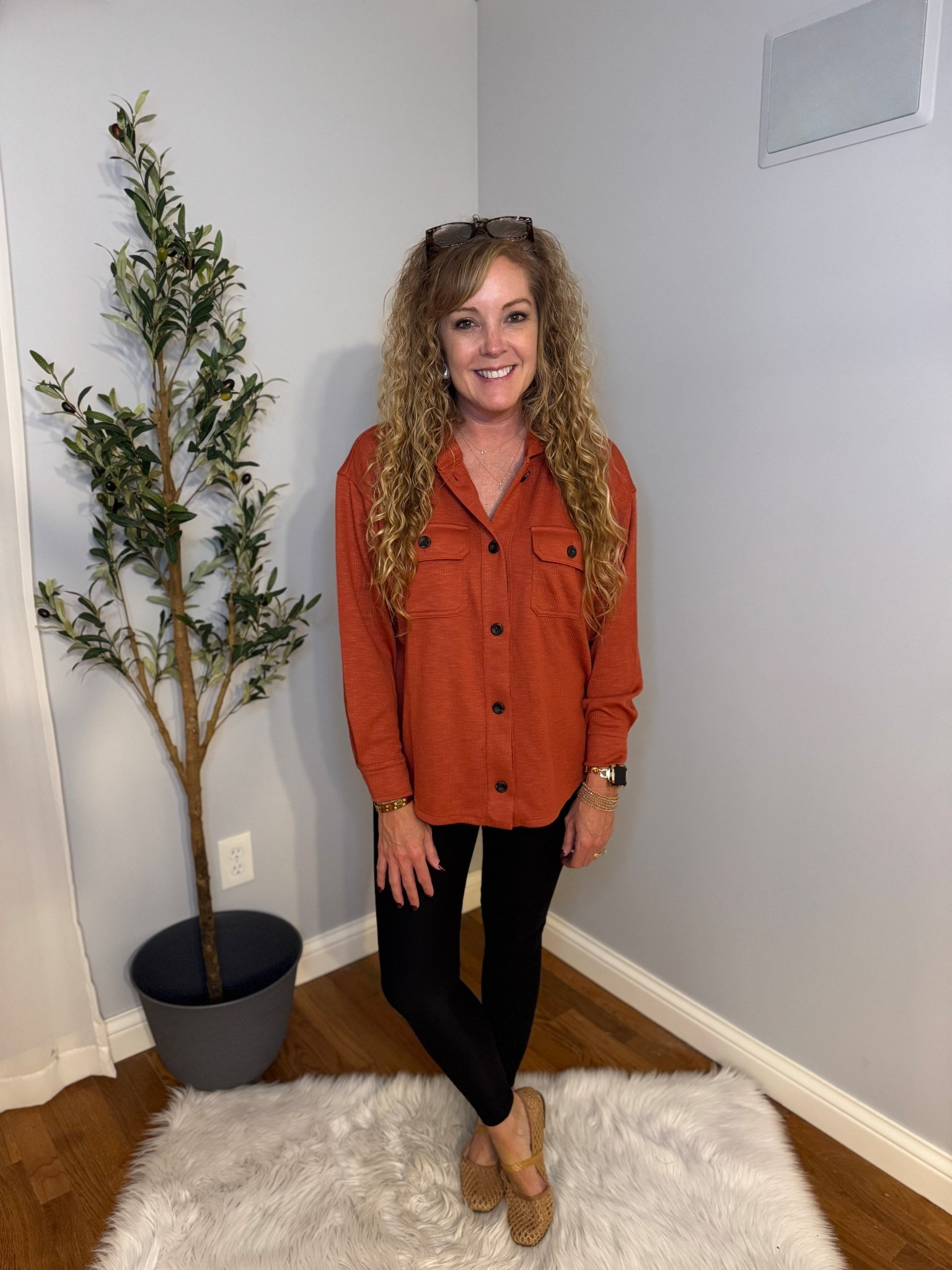 Walmart outfit / fall fashion / fall outfit / date night outfit 

Ribbed shirt- small, tts 
Leggings- small, tts 
Many Jane flats- size 9, tts 

#LTKOver40 #LTKFindsUnder50 #LTKStyleTip