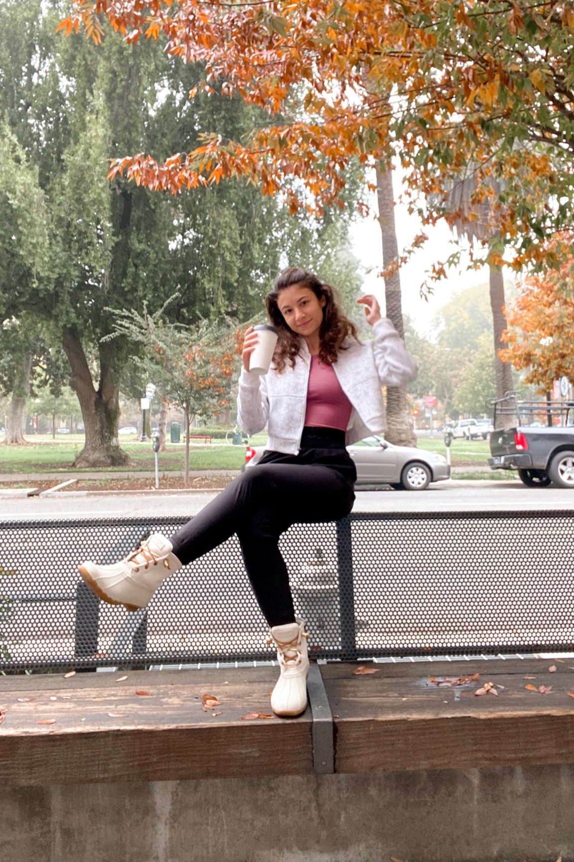 Fall outfit essentials: cropped bomber jacket, cropped tank top, joggers, duck boots, oh & coffee 😉

Some items sold out - linked similar



#LTKshoecrush #LTKstyletip #LTKSeasonal