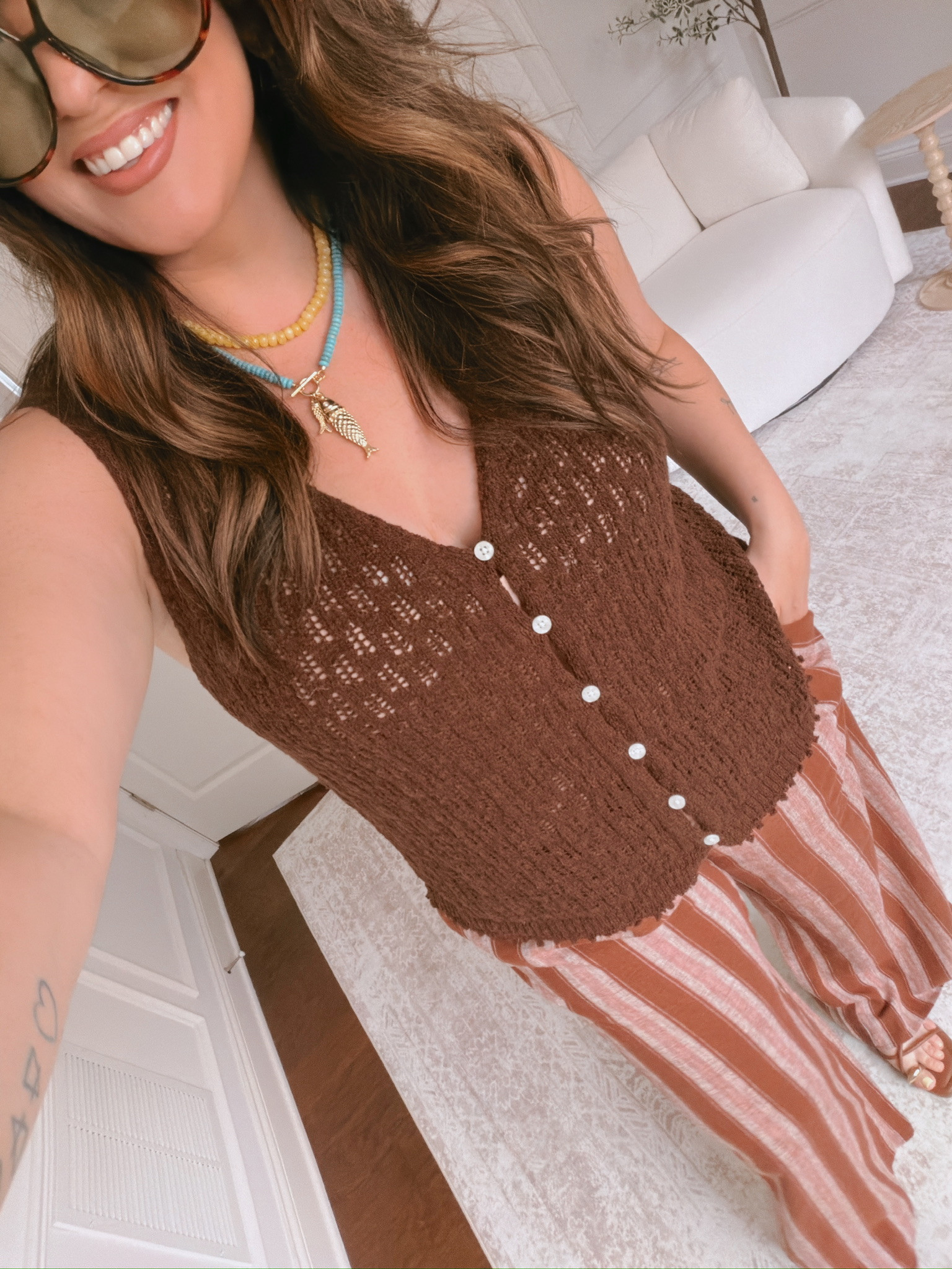 wearing an XL in both the top and bottoms

#LTKSeasonal #LTKMidsize