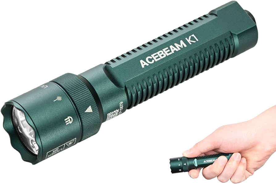 ACEBEAM K1 Rechargeable EDC AA Flashlight with Green Beam, UV and White LED Combo, 1000 High Lume... | Amazon (US)