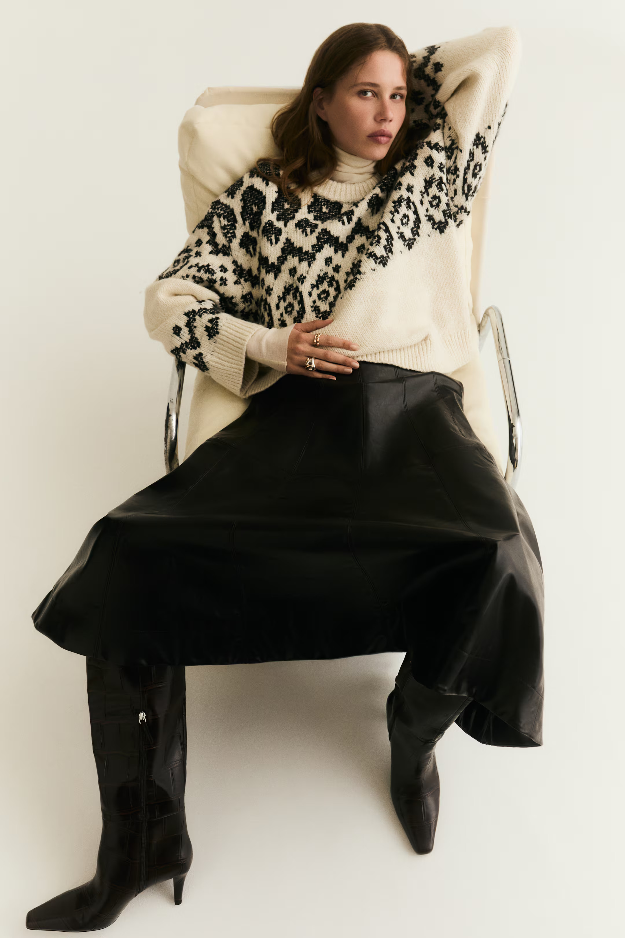 Jacquard-knit jumper | H&M (UK, MY, IN, SG, PH, TW, HK)