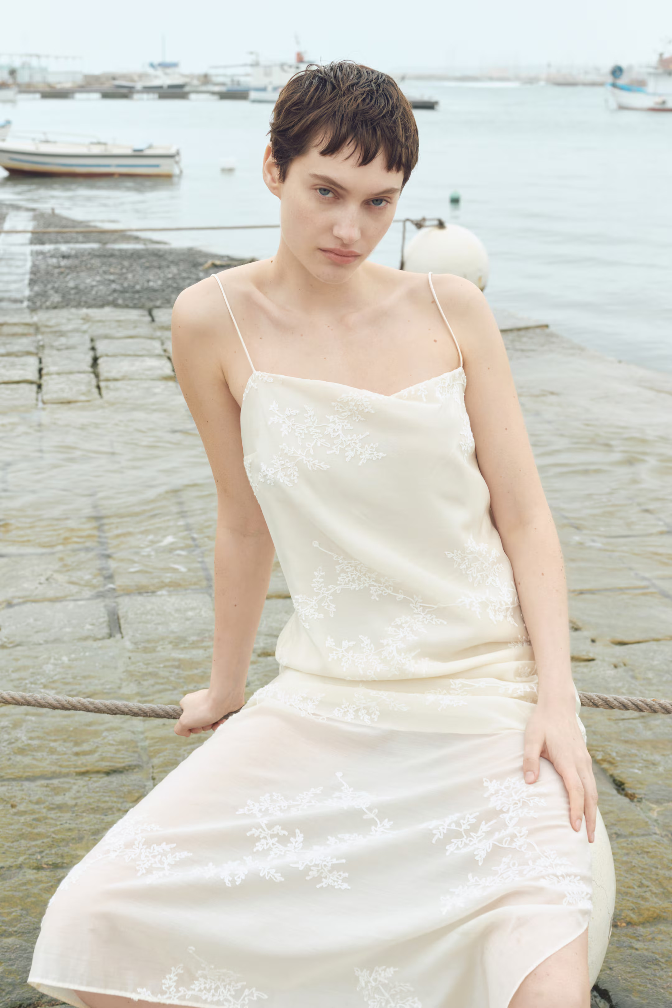 Embroidered Slip Dress | H&M (US + CA)