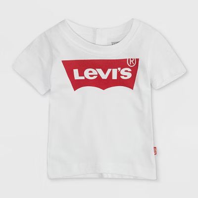 Levi's® Baby Boys' Batwing Short Sleeve T-Shirt - White | Target