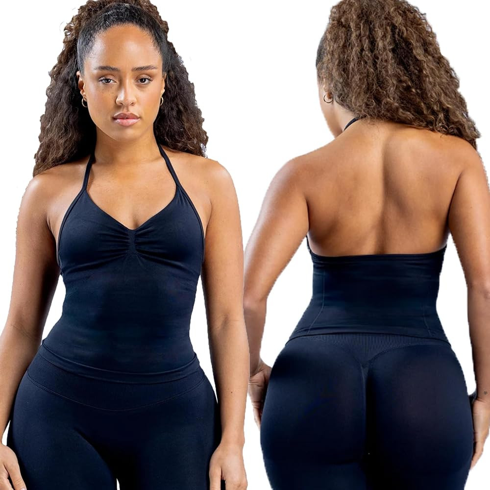 Impact Longline Strappy Top Women Impact Longline Halter Tops Workout Longline Tank Top Compressi... | Amazon (US)