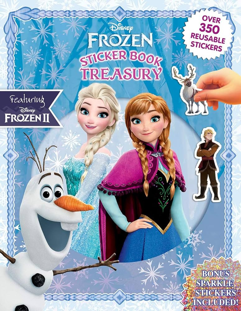 Disney Frozen Sticker Book Treasury - Activity Books for kids, 350 reusable stickers, 96 pages of... | Amazon (US)