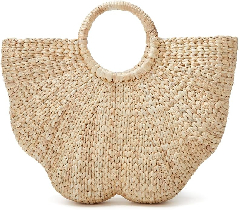 Tote Bag for Women Large Straw Beach Bag Summer Woven Tote Bags Straw Hobo Handbag Purse Fashion ... | Amazon (US)