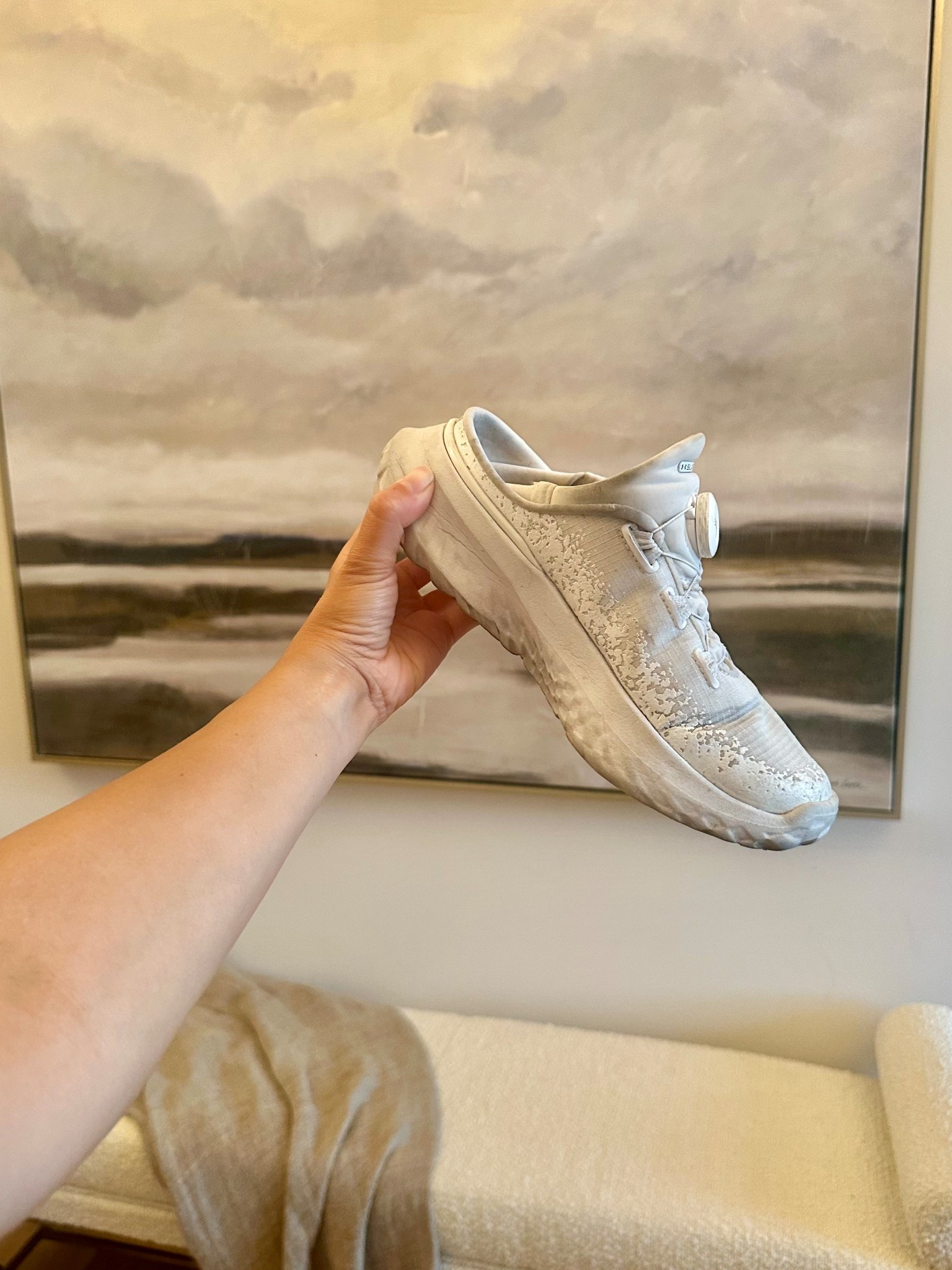 Worn these daily for a year—time for a fresh pair after logging major miles! The heel flips to slip-on, which has been PERFECT during pregnancy since bending to tie shoes isn’t it.