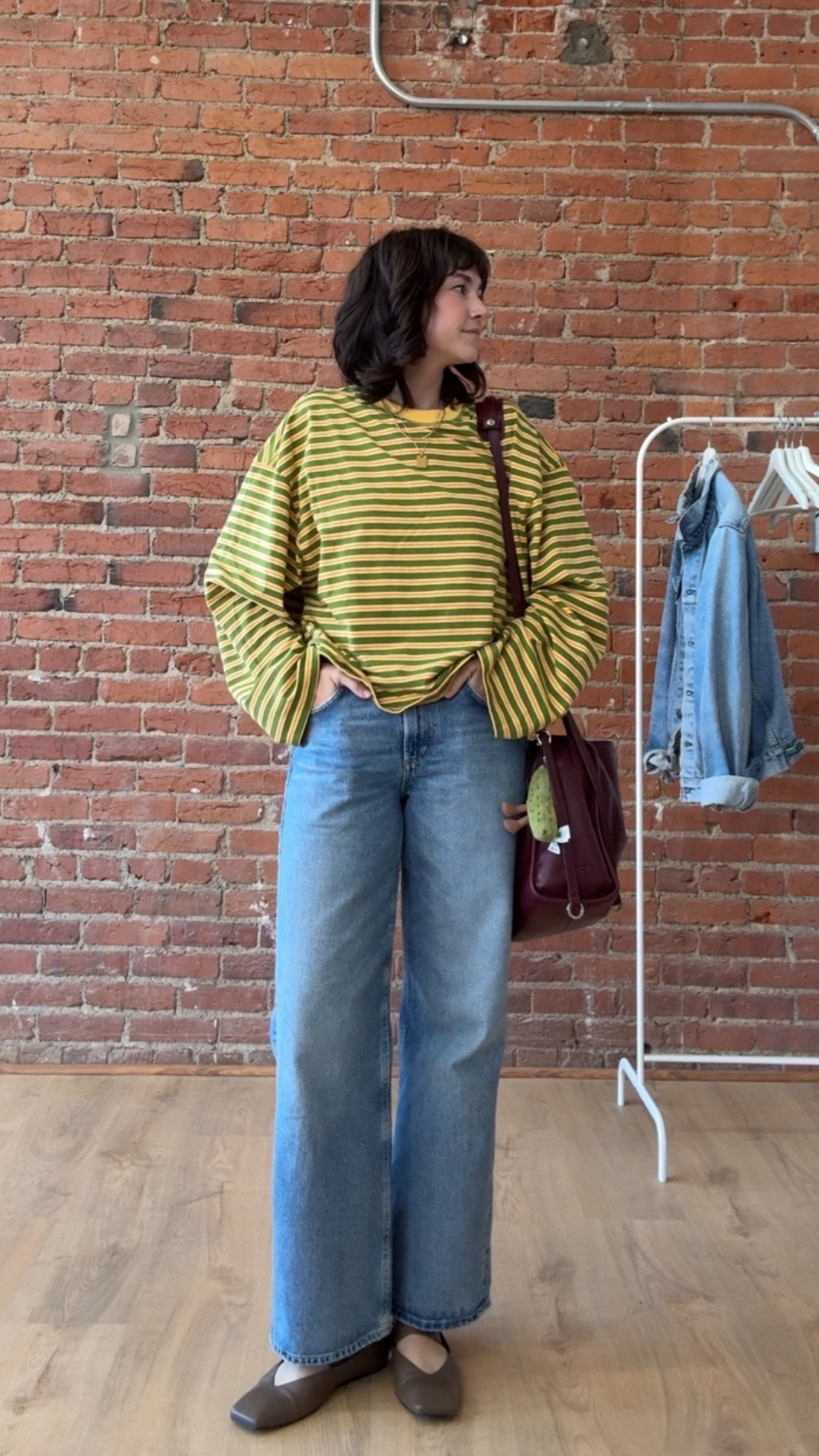 Aug 28 ootd 🩷 shirt is cocobolo (tagged on ig), and shoes are Tony Bianco from ThredUp! Bag is late to work (code is KT10), jacket is vintage from conmingo but I linked the modern version.

#LTKootd