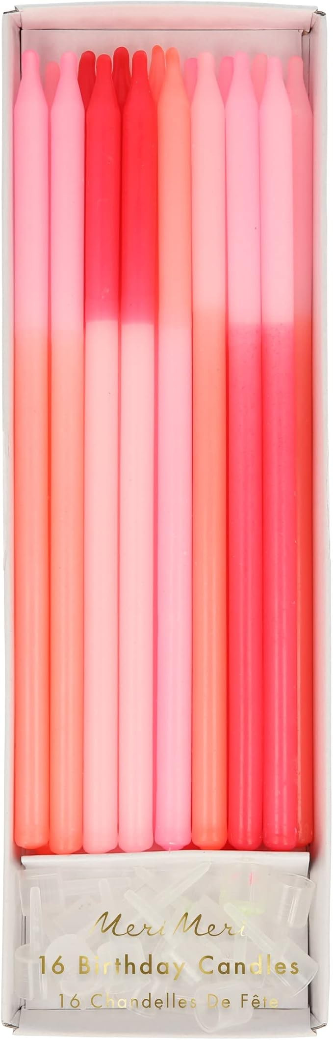 Meri Meri Pink Color Block Birthday Candles (Pack of 16) | Amazon (US)