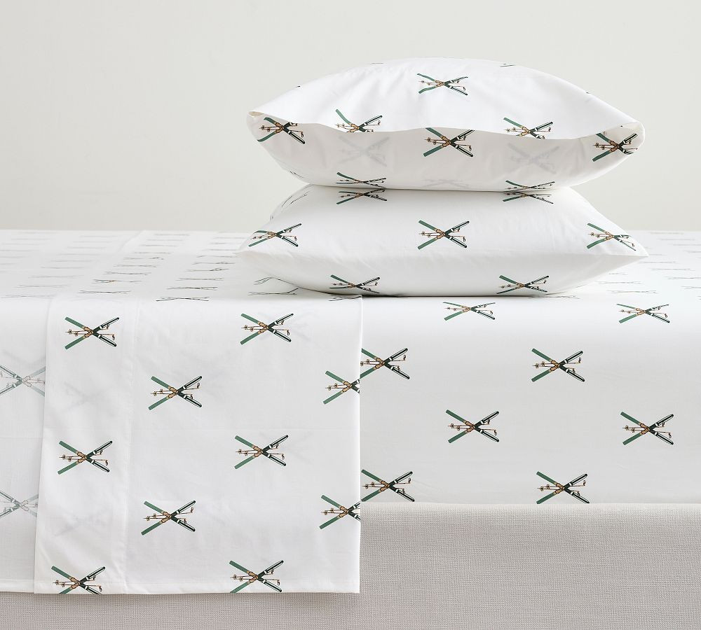 Alpine Skis Sheet Set | Pottery Barn (US)