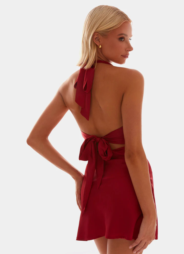 Heavy Hearted Mini Dress - Red | Peppermayo (Global)