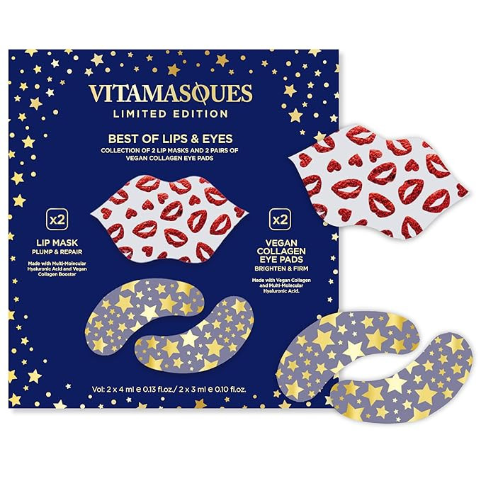 Lip Mask and Collagen Eye Pad Gift Set, Best of Lips & Eyes - 4 Piece Set, Plump & Repair Lip Mas... | Amazon (US)