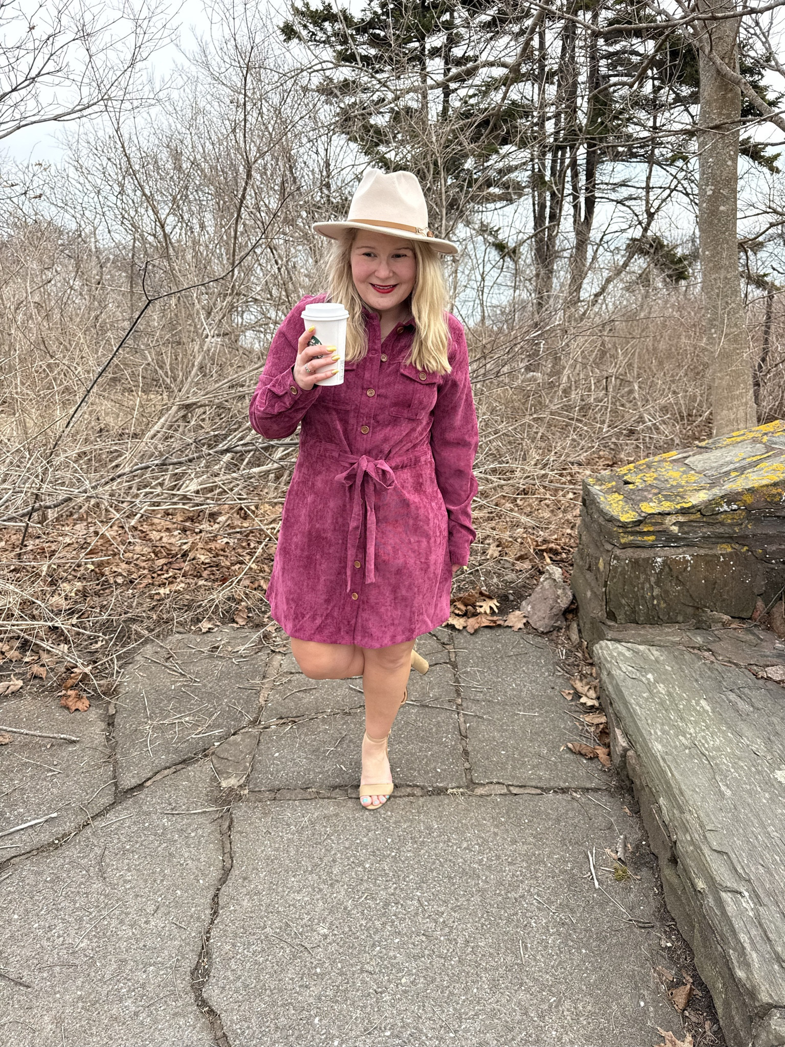 Monday ootd. Love this corduroy dress from Lulus. Wearing a small.

#LTKWorkwear #LTKootd #LTKPetite