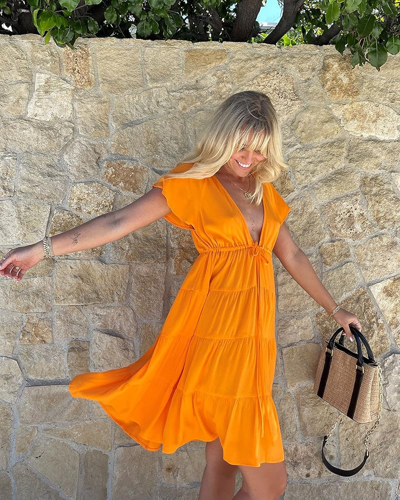 The Drop Women's Oriole Romantic Mini Dress by @karsenkimball | Amazon (US)