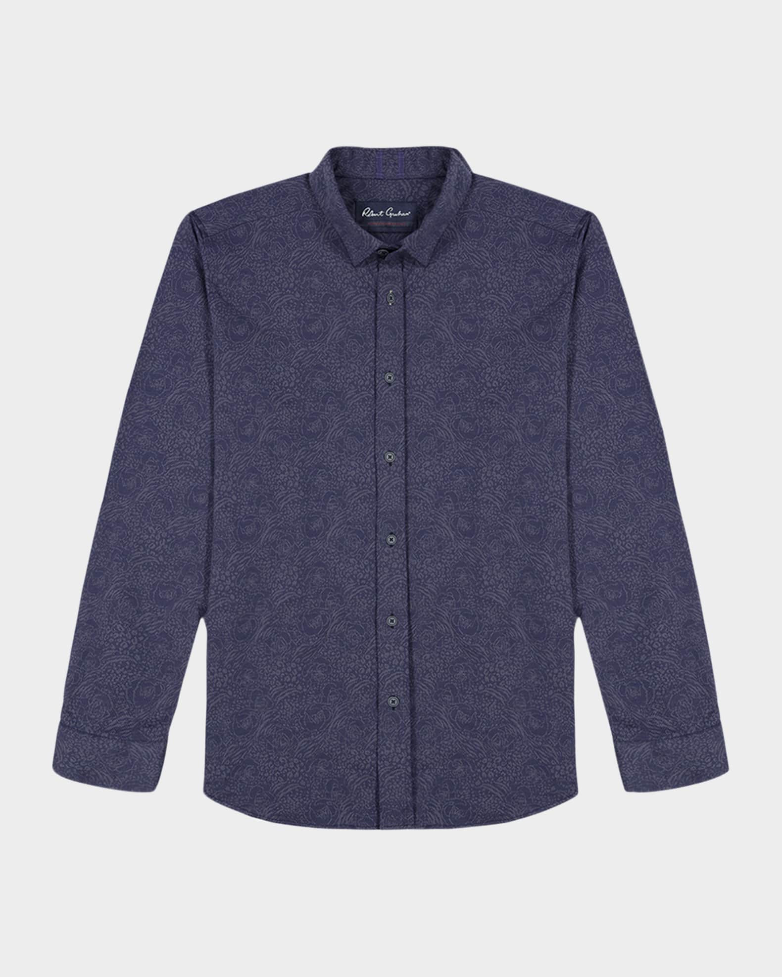 Men's Kelvin Floral Jacquard Sport Shirt | Neiman Marcus