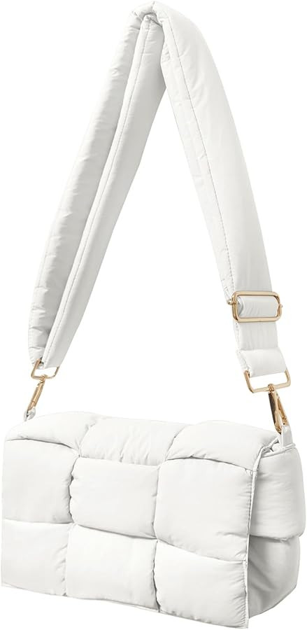 NAARIIAN Shoulder bags for women, Light-weight small puffer purses waterproof, hand-woven puffy b... | Amazon (US)