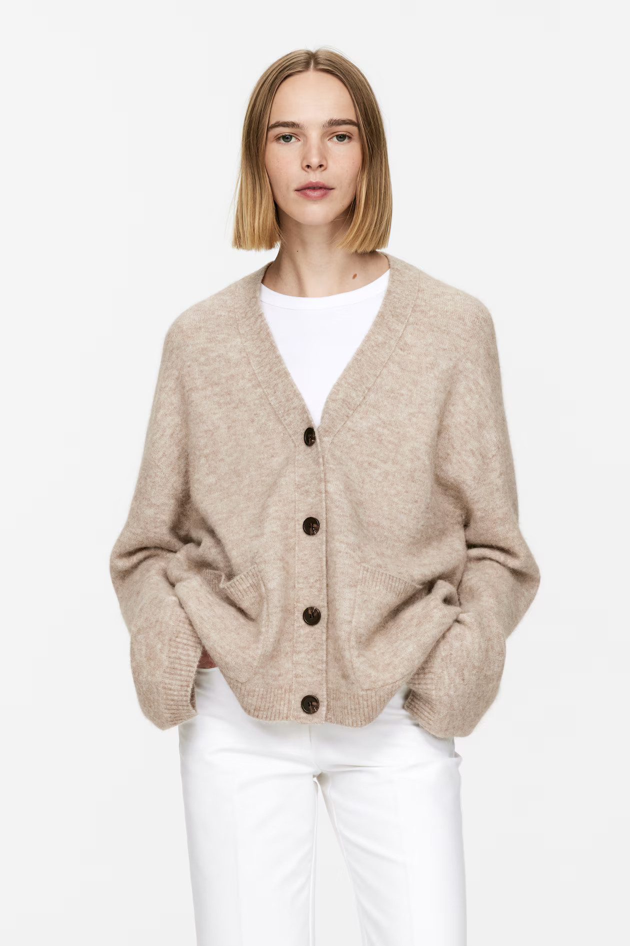 Wool-Alpaca Blend Cardigan | H&M (UK, MY, IN, SG, PH, TW, HK)