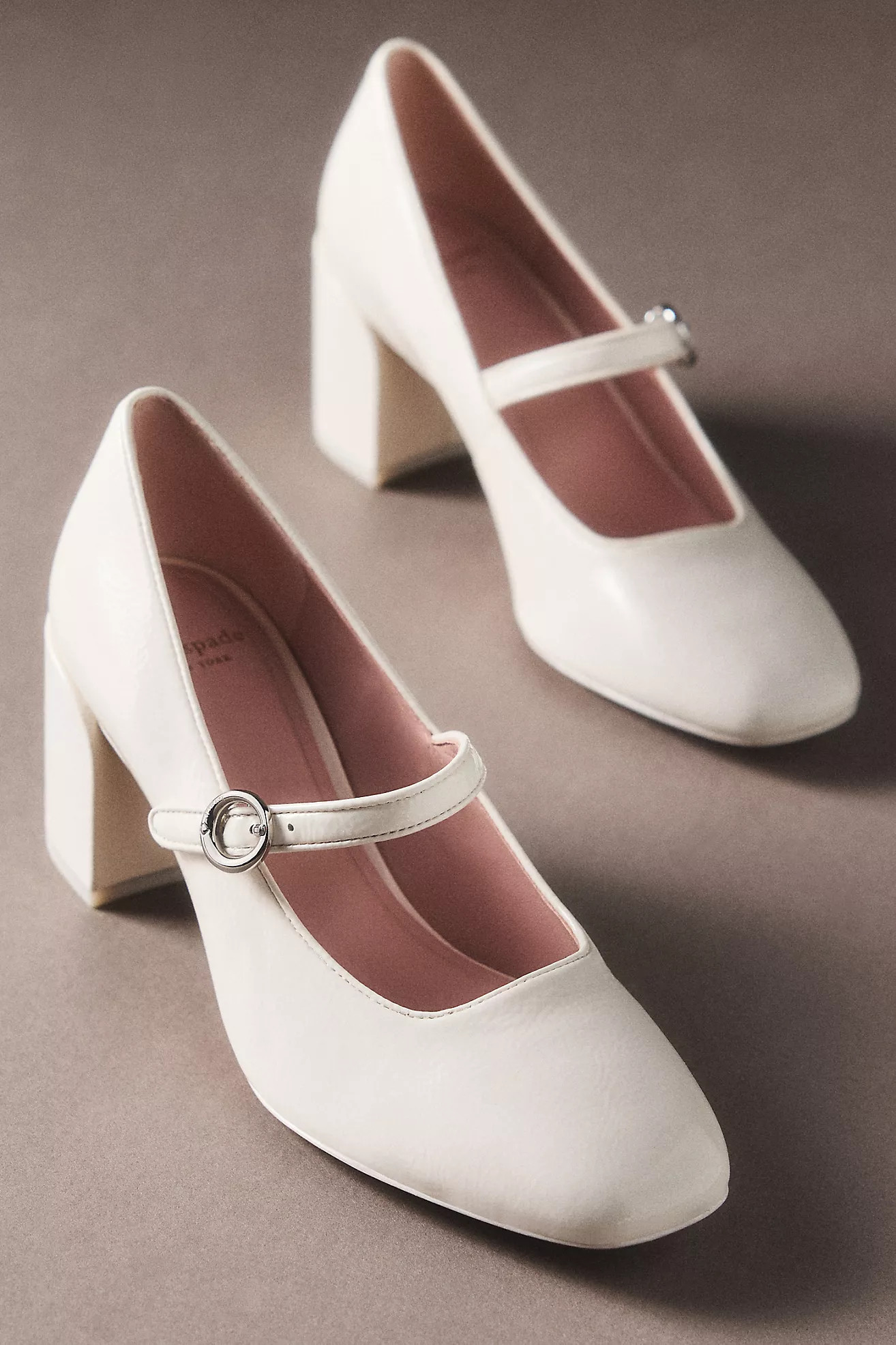 Kate Spade Crinkle Patent Leather Mary Jane Block Heels | Anthropologie (US)