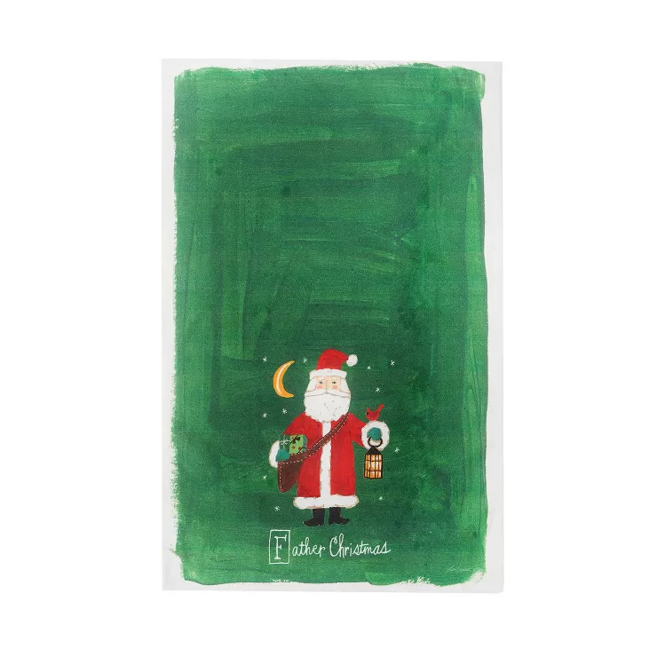 C&F Home Father Christmas Alphabet Printed Kitchen Towel | Target