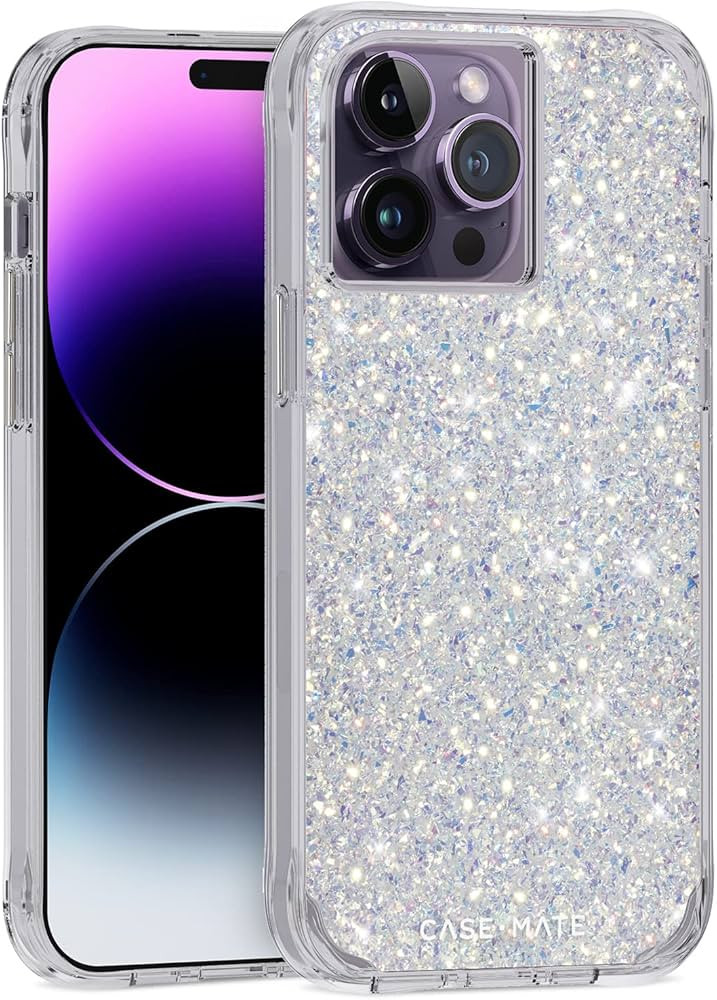 Case-Mate iPhone 14 Pro Max Case - Twinkle Stardust [10FT Drop Protection] [Wireless Charging Com... | Amazon (US)