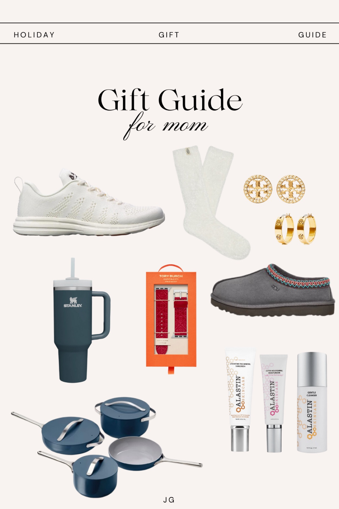 Gift guide, mom gift guide, holiday gifts for mom, gifts for her, ugh, tory burch, alastin skincare, apl shoes, stanley cup, caraway cookware set, LTKseasonal, LTKgiftguide

#LTKHoliday #LTKSeasonal #LTKGiftGuide