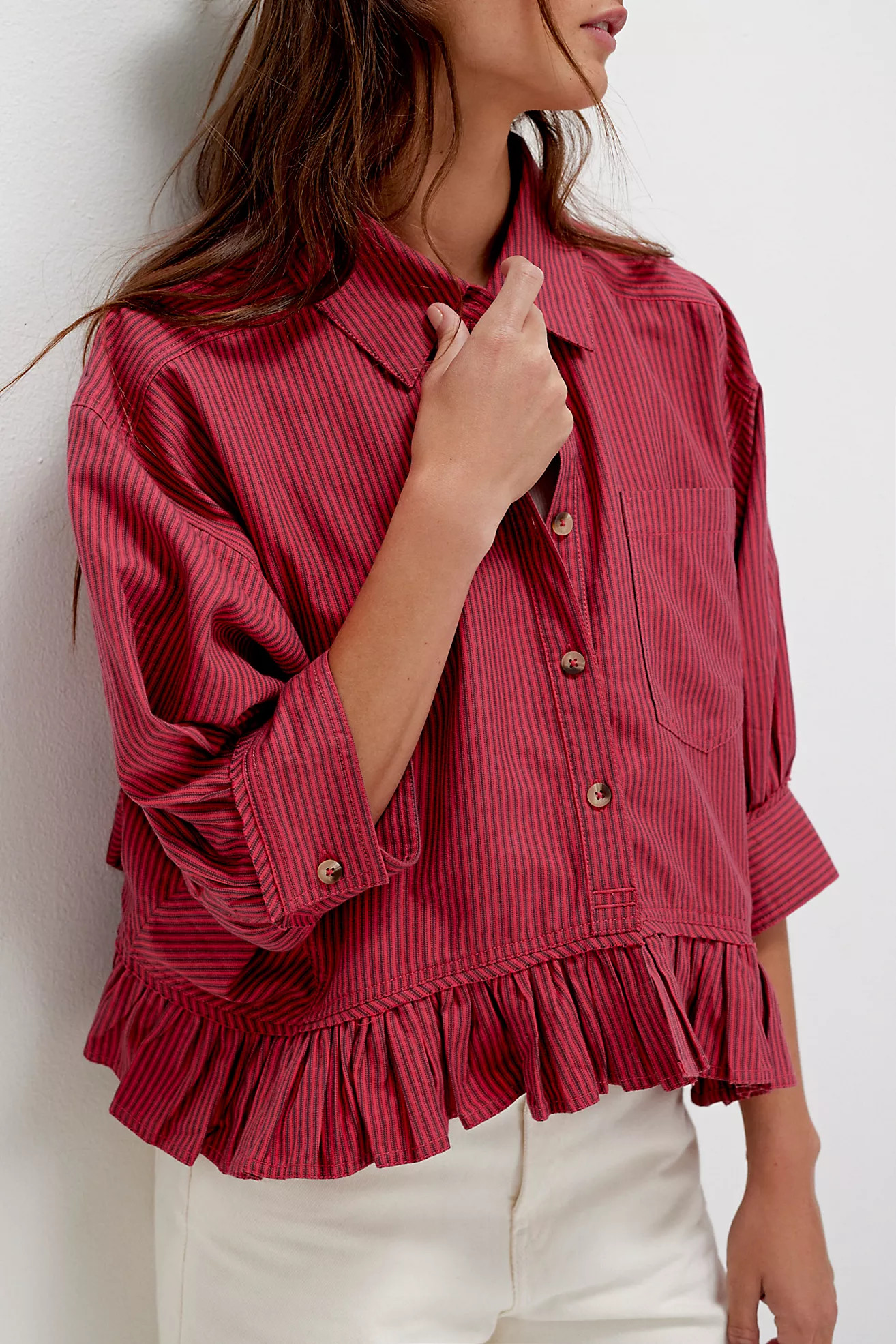 We The Free Bailey Stripe Shirt | Free People (Global - UK&FR Excluded)