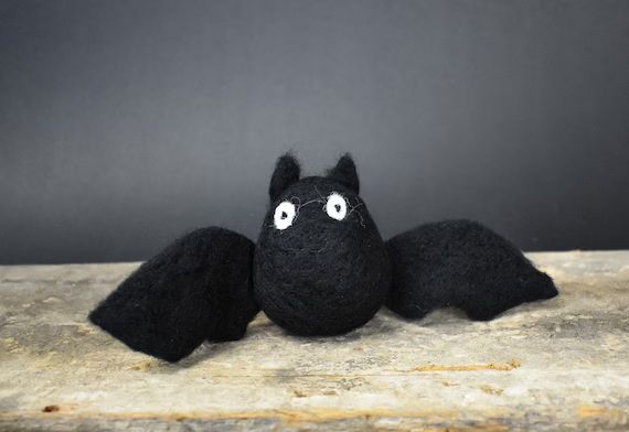 Wool Felted Bats | Etsy (US)