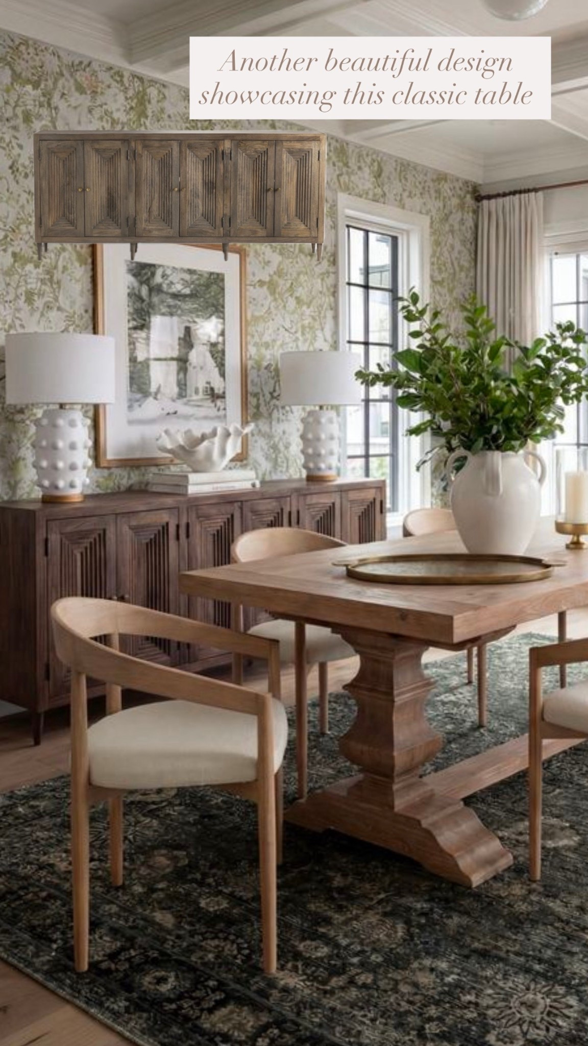 Another beautiful design featuring the classic table, and this dining cabinet is also on sale for Wayfair’s 5 Days of Deals!

#LTKHome #LTKSaleAlert
