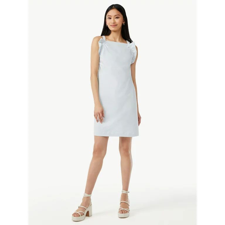 Free Assembly Women's Sleeveless Dress with Ruffle Trim | Walmart (US)