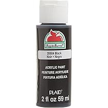 Apple Barrel Acrylic Paint in Assorted Colors (2 Ounce), 20504 Black | Amazon (US)