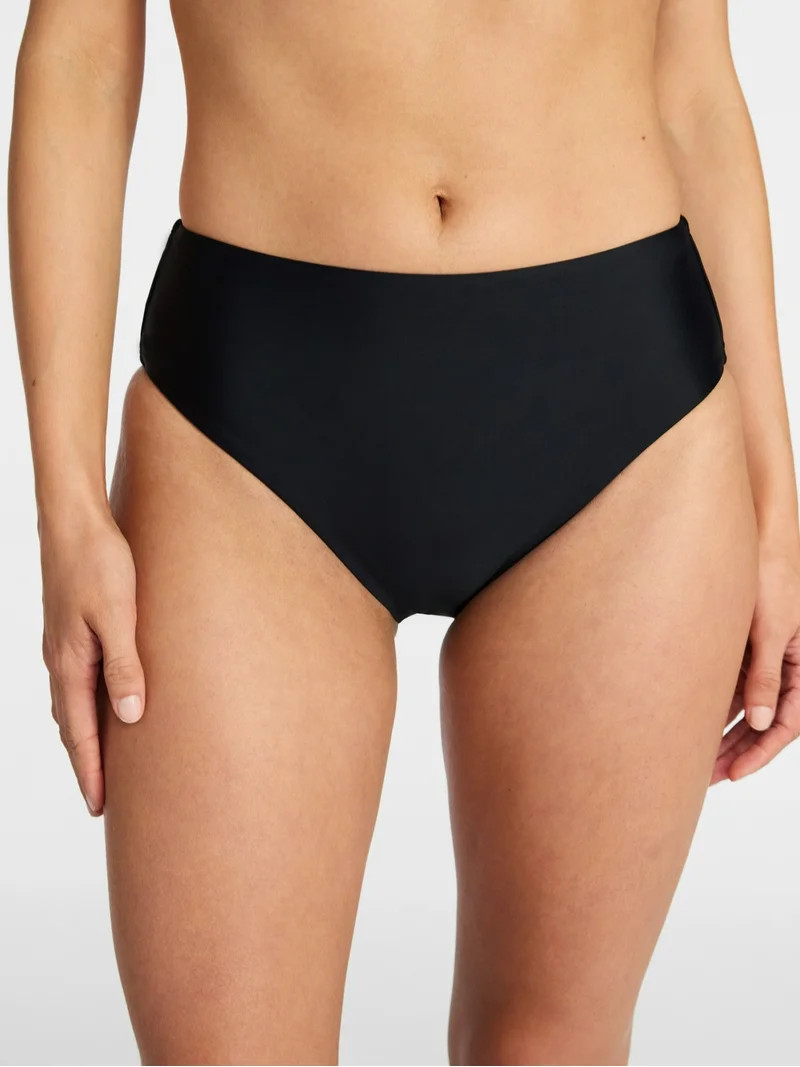 Time and Tru Women's and Women's Plus Size High Waist Swim Boy Shorts, Sizes XS-3X | Walmart (US)