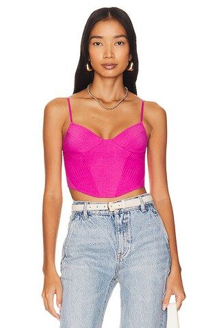 Only Hearts So Fine So Lace Corset Cami in Pink Orchid from Revolve.com | Revolve Clothing (Global)