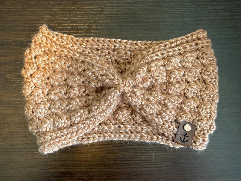 Crochet Fall Cinched Ear Warmer Handmade Soft Acrylic Women/teen/child Headband Autumn Headband -... | Etsy (US)