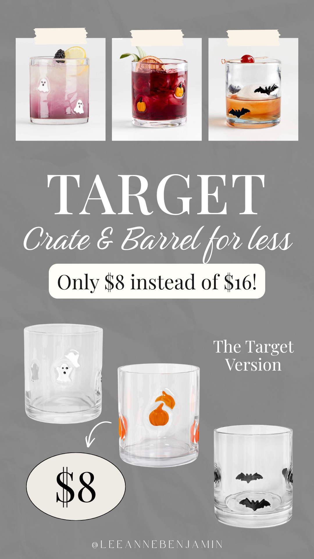 Crate & Barrel halloween glassware for less! 

 #LTKSeasonal #LTKHome #LTKSaleAlert