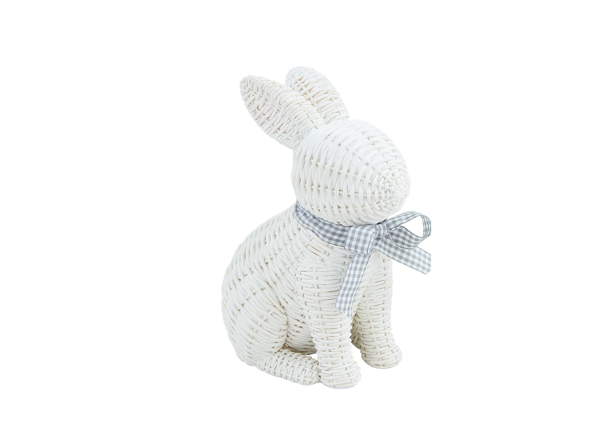 Mud Pie Wicker Resin Bunny; Large 8 1/4" x 6 1/2" | Amazon (US)